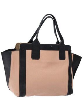 Chloe Alison Tote Bag Leather Pink Black